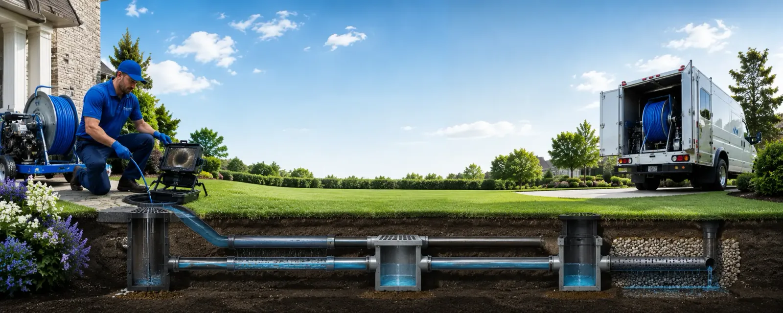 Outdoor drain cleaning information for Lamont, CA